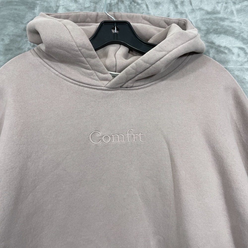 Comfrt Hoodie Heavyweight Fleece‎ Sweatshirt  Unisex XL Tan Thick - Picture 3 of 7